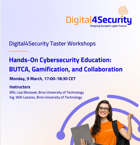Digital4Security Taster Workshop: Praktična edukacija iz kibernetičke sigurnosti – BUTCA, gamifikacija i suradnja
