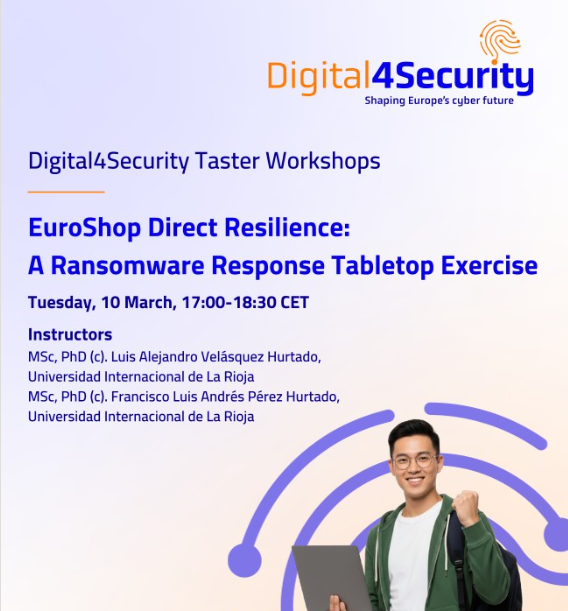 Digital4Security Taster Workshop: EuroShop Direct Resilience – Tabletop vježba odgovora na ransomware napad