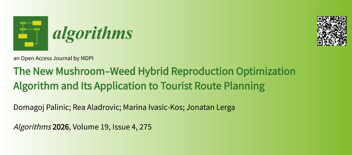 Objavljen članak The New Mushroom–Weed Hybrid Reproduction Optimization Algorithm and Its Application to Tourist Route Planning
